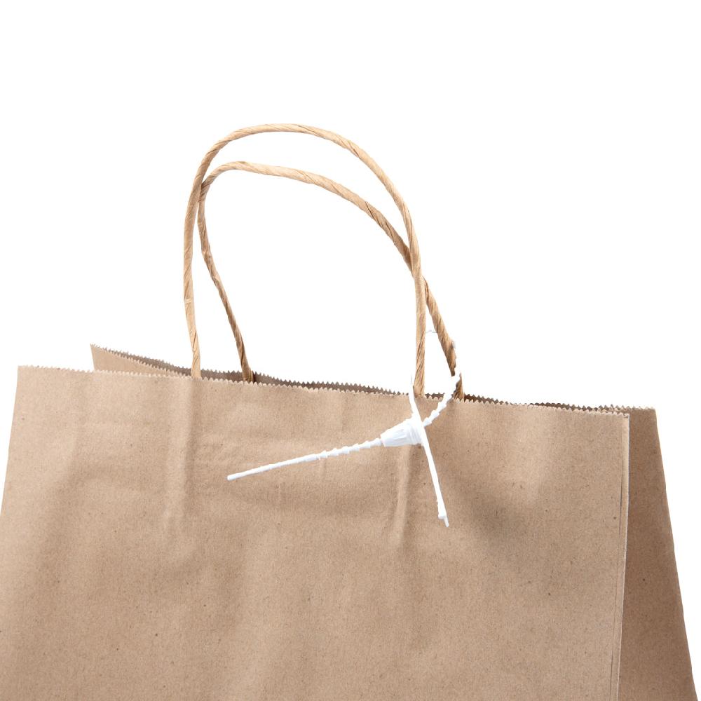 restaurantware Serve Secure White Security Zip Tie - Tamper-Evident - 7 3/4" - 100 count box