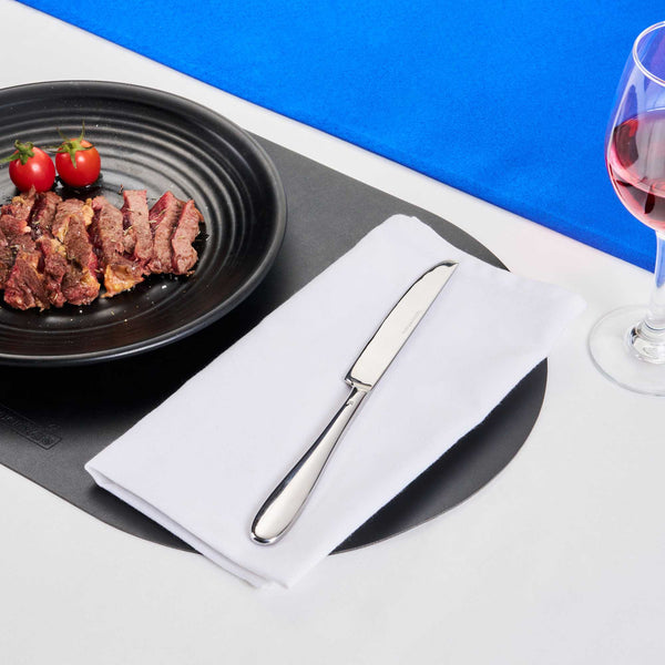Restaurantware Sovereign 13/0 Stainless Steel Table Knife - 9 1/4" - 2 Count Box