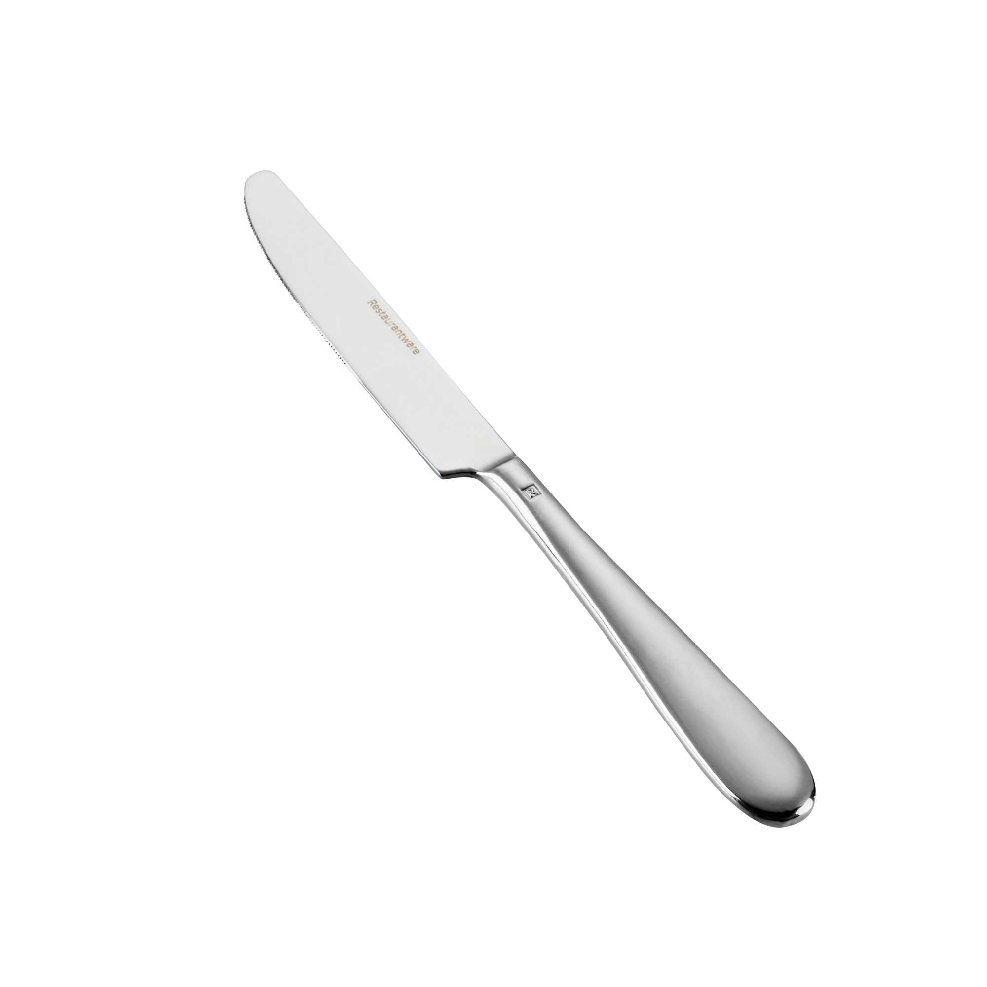 restaurantware Sovereign 13/0 Stainless Steel Table Knife - 9 1/4" - 2 count box