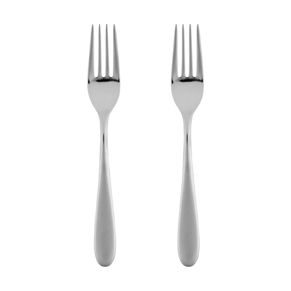 Restaurantware Sovereign 18/10 Stainless Steel Dessert Fork - 7" - 2 Count Box
