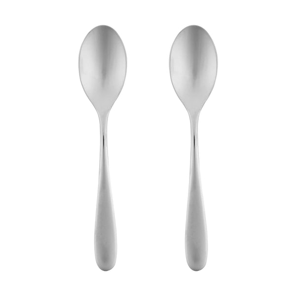 Restaurantware Sovereign 18/10 Stainless Steel Dessert Spoon - 6 3/4" - 2 Count Box