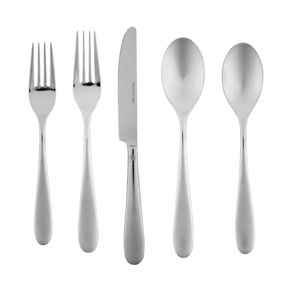 Restaurantware Sovereign 18/10 Stainless Steel Flatware Set - With Service For 2 - 10 Count Box