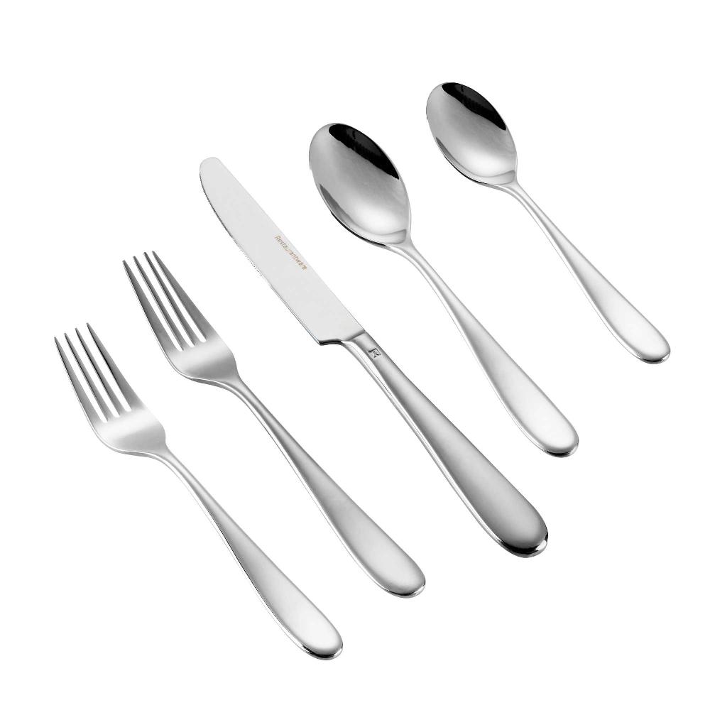 restaurantware Sovereign 18/10 Stainless Steel Flatware Set - with Service for 2 - 10 count box