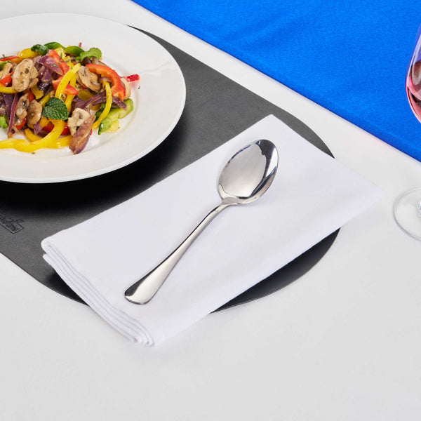 Restaurantware Sovereign 18/10 Stainless Steel Table Spoon - 7 3/4" - 2 Count Box