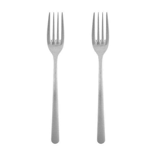 Restaurantware Speculo 18/10 Stainless Steel Dessert Fork - 7" - 2 Count Box