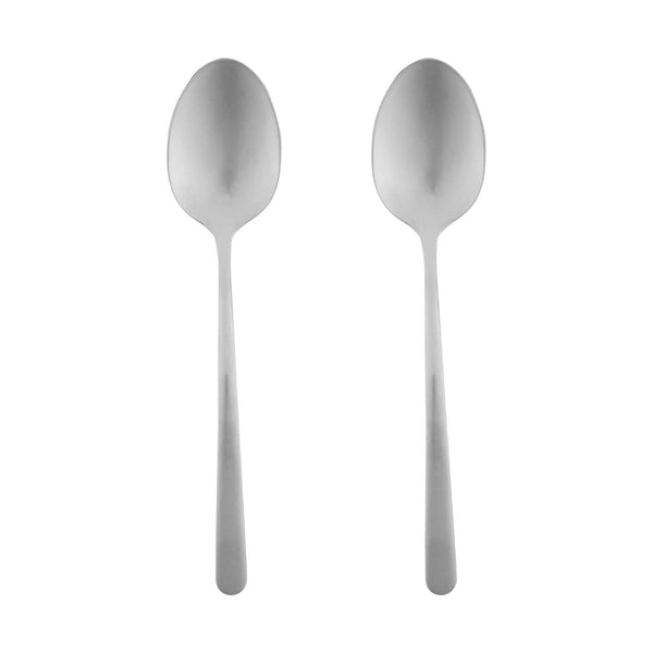 Restaurantware Speculo 18/10 Stainless Steel Dessert Spoon - 7" - 2 Count Box