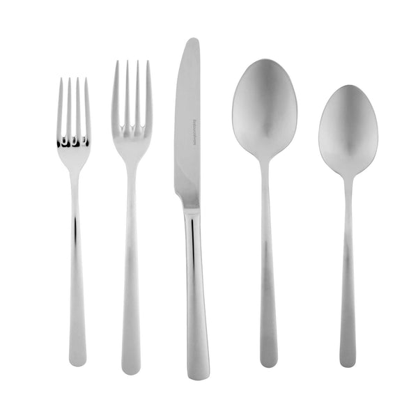 Restaurantware Speculo 18/10 Stainless Steel Flatware Set - With Service For 2 - 10 Count Box