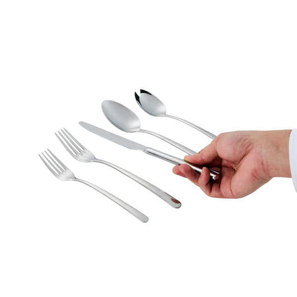 Restaurantware Speculo 18/10 Stainless Steel Flatware Set - With Service For 2 - 10 Count Box
