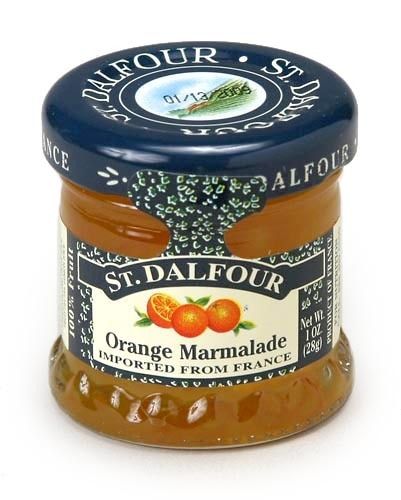 restaurantware St Dalfour 1 oz Mini Jar - Orange Marmalade - 48 count box