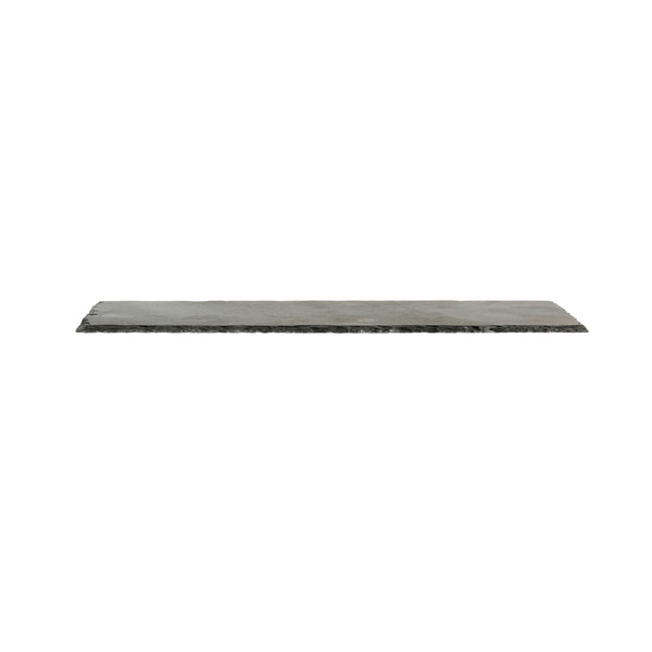 Restaurantware Stone Tek Rectangle Black Slate Serving Tray - 11 3/4" X 6" - 4 Count Box