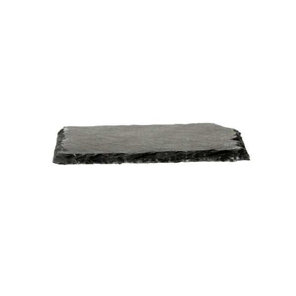 Restaurantware Stone Tek Square Black Slate Appetizer / Tasting Plate - 4" X 4" - 10 Count Box