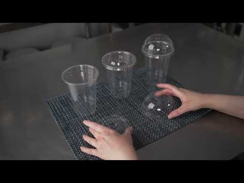 Restaurantware Sustain 12 Oz Round Clear PLA Plastic Drinking Cup - Compostable - 3 3/4" X 3 3/4" X 4 1/4" - 1000 Count Box