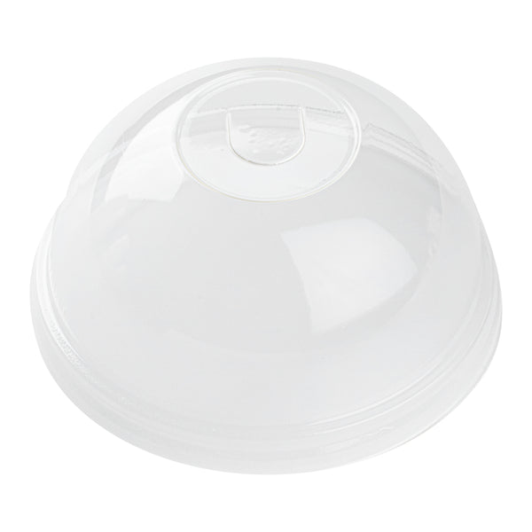 Restaurantware Sustain Clear PLA Plastic Cold Cup Dome Lid - Fits 9 12 16 20 And 22 Oz Compostable - 1000 Count Box