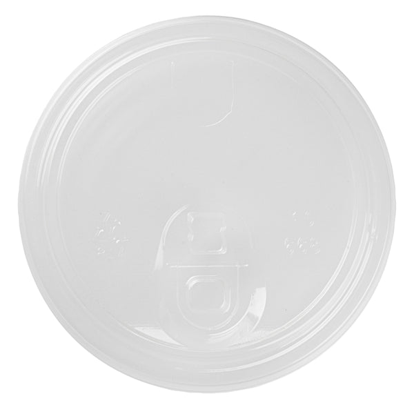 Restaurantware Sustain Clear PLA Plastic Straw Or Sip Cold Cup Lid - Fits 9 12 16 20 And 22 Oz Compostable - 1000 Count Box
