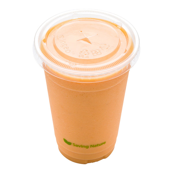 Restaurantware Sustain Round Clear PLA Plastic Flat Lid - For 9 12 16 And 20 Oz Drinking Cup Compostable - 1000 Count Box