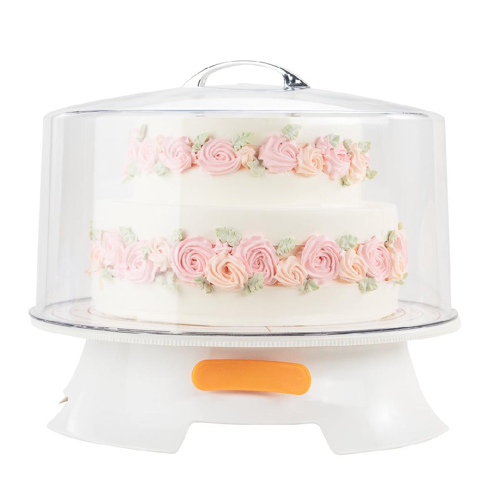 restaurantware Sweet Vision Round Clear Cake Cover - 12" x 12" x 6 1/2" - 1 count box