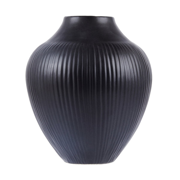 Restaurantware Table Art Black Ceramic Balloon Vase - 7'' X 7'' X 8'' - 1 Count Box