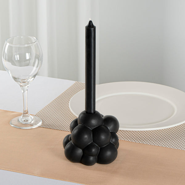 Restaurantware Table Art Black Ceramic Bubble Vase - 5'' X 5'' X 4 1/4'' - 1 Count Box