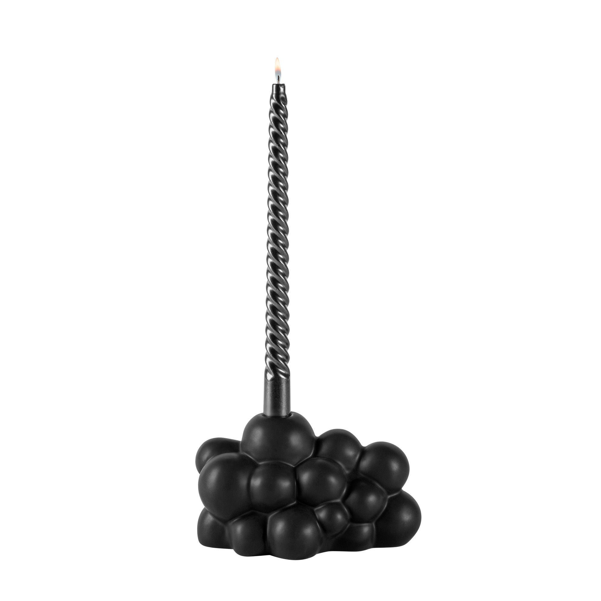 restaurantware Table Art Black Ceramic Bubble Vase - 6 1/2'' x 4'' x 4'' - 1 count box