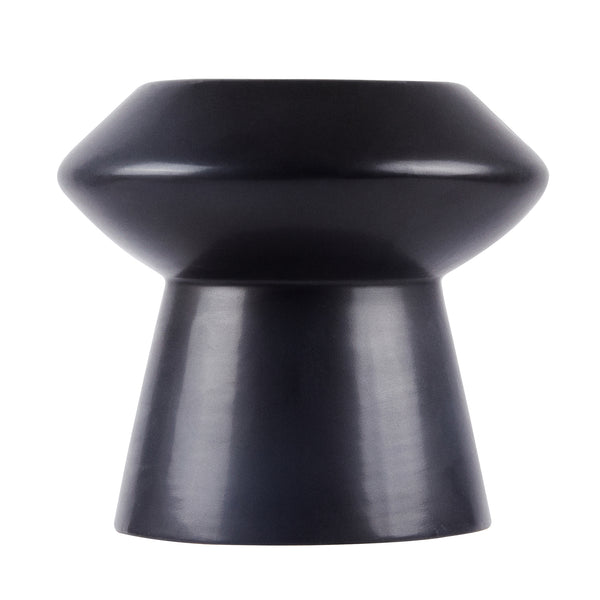 Restaurantware Table Art Black Ceramic Mushroom Vase - 6 1/4'' X 6 1/4'' X 6'' - 1 Count Box
