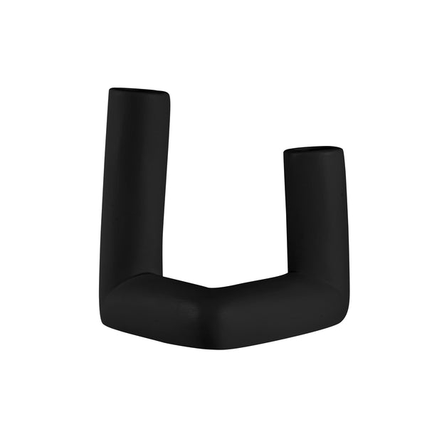Restaurantware Table Art Rectangle Black Ceramic Abstract Vase - 6 1/4'' X 5'' X 6'' - 1 Count Box