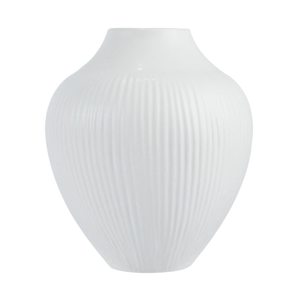 Restaurantware Table Art White Ceramic Balloon Vase - 7'' X 7'' X 8'' - 1 Count Box