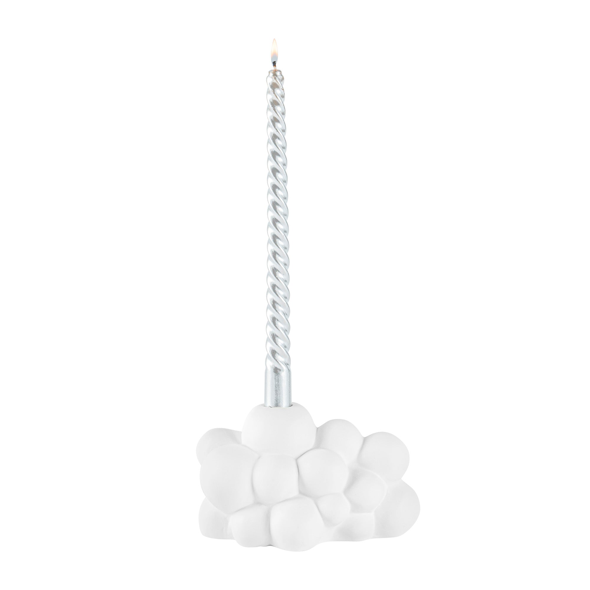 restaurantware Table Art White Ceramic Bubble Vase - 6 1/2'' x 4'' x 4'' - 1 count box