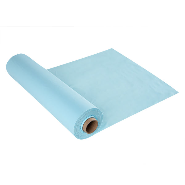 Restaurantware Table Tek Blue Plastic Table Cover Roll - With Slide Cutter - 100' X 54" - 10 Count Box