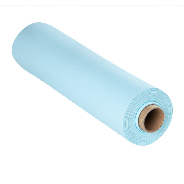 Restaurantware Table Tek Blue Plastic Table Cover Roll - With Slide Cutter - 100' X 54" - 10 Count Box