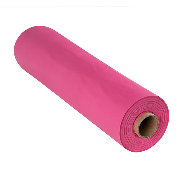 Restaurantware Table Tek Pink Plastic Table Cover Roll - With Slide Cutter - 100' X 54" - 10 Count Box