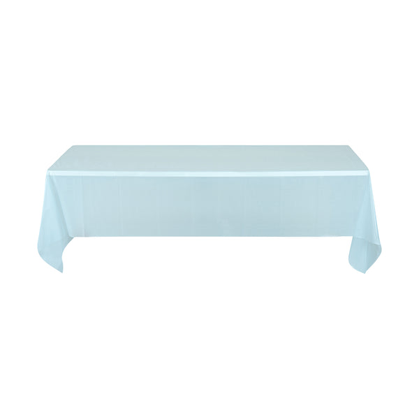 Restaurantware Table Tek Rectangle Blue Plastic Table Cover - 108" X 54" - 20 Count Box