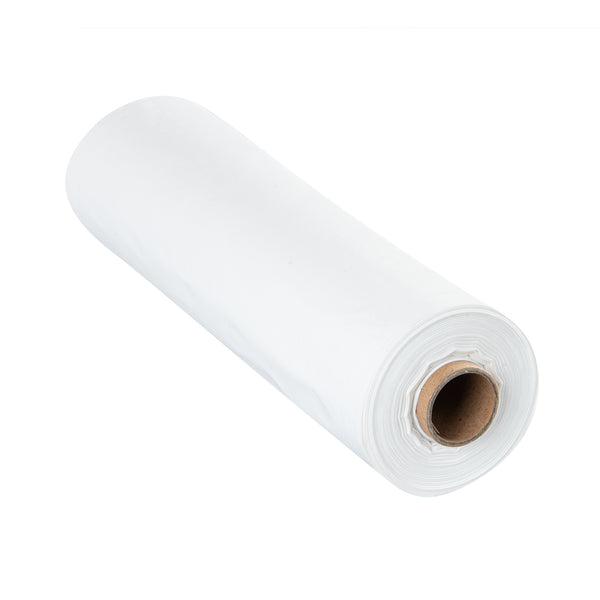 Restaurantware Table Tek White Plastic Table Cover Roll - With Slide Cutter - 100' X 54" - 10 Count Box