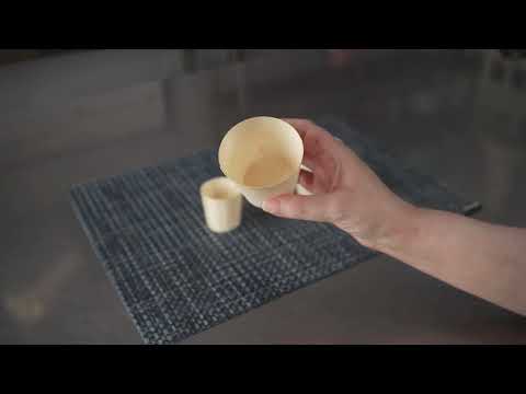 Restaurantware Taipei 1 Oz Round Natural Shaved Pinewood Mini Cup - 1 1/2" X 1 1/2" X 1 1/2" - 200 Count Box