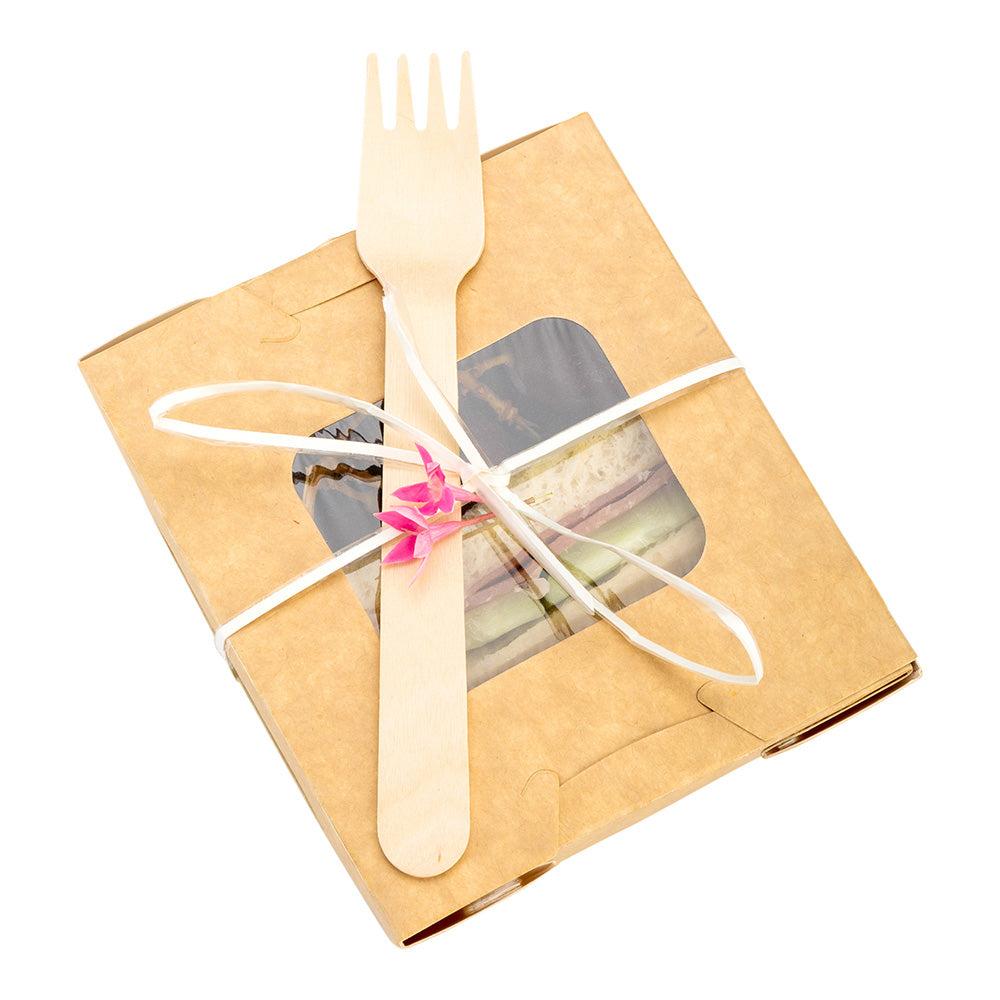 restaurantware Taipei Natural Wood Fork - 5 1/2" x 1" x 1/2" - 500 count box