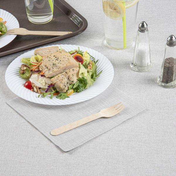 Restaurantware Taipei Natural Wood Fork - 6 1/2" X 1 1/4" X 1/2" - 500 Count Box