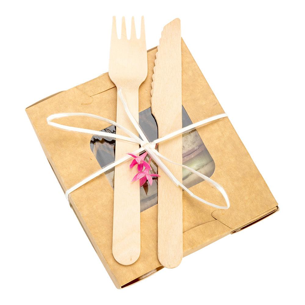 restaurantware Taipei Natural Wood Knife - 5 1/2" x 3/4" - 500 count box