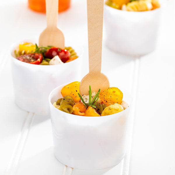 Restaurantware Taipei Natural Wood Spoon - 5 1/2" X 1 1/4" X 1/2" - 500 Count Box