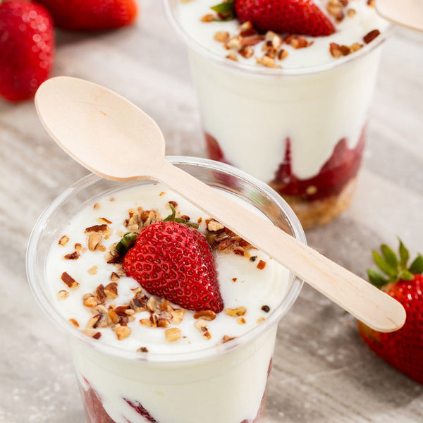 Restaurantware Taipei Natural Wood Spoon - 6 1/2" X 1 1/2" X 3/4" - 500 Count Box