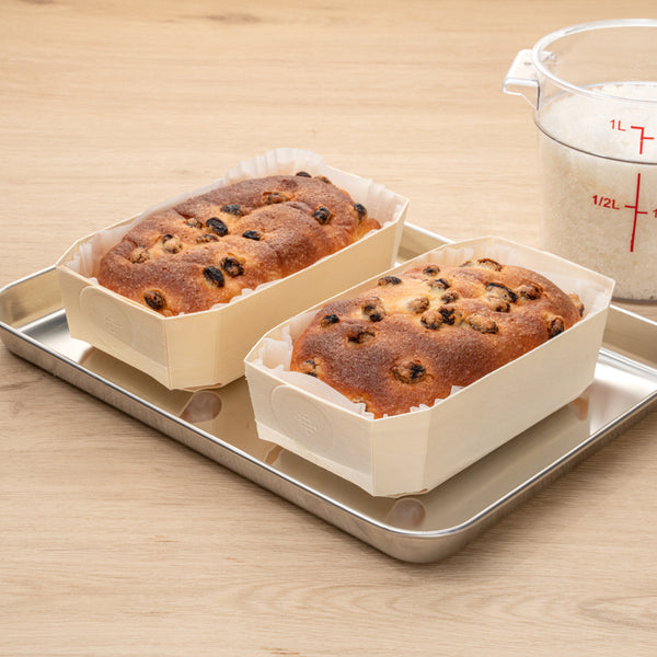 Restaurantware Taipei Poplar Baking / Serving Container - With Paper Liner - 7 1/4" X 4 1/2" X 2 1/4" - 100 Count Box