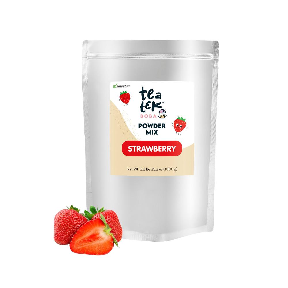 restaurantware Tea Tek 35.2 oz Strawberry Powder Mix - 10 count box