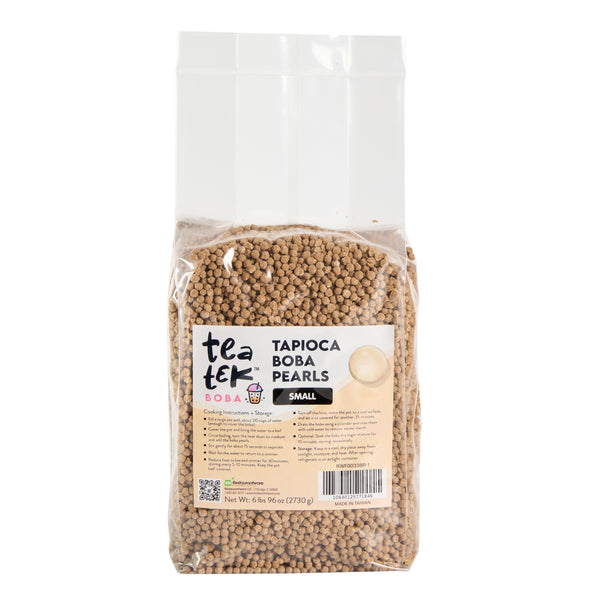 Restaurantware Tea Tek 6 Lb Tapioca Boba Pearls - Small - 6 Count Box