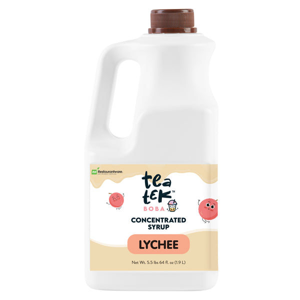 Restaurantware Tea Tek 64 Fl. Oz Lychee Concentrated Syrup - 6 Count Box