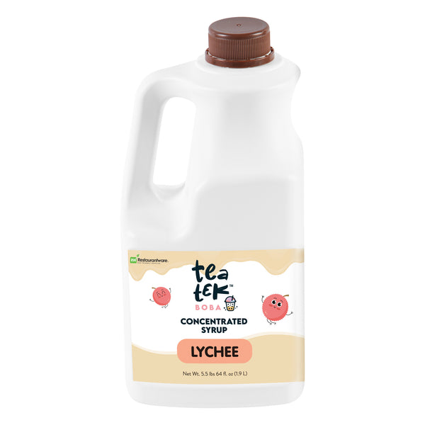 Restaurantware Tea Tek 64 Fl. Oz Lychee Concentrated Syrup - 6 Count Box