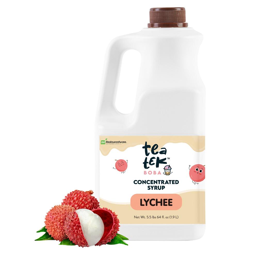 restaurantware Tea Tek 64 fl. oz Lychee Concentrated Syrup - 6 count box