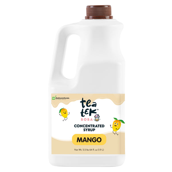 Restaurantware Tea Tek 64 Fl. Oz Mango Concentrated Syrup - 6 Count Box