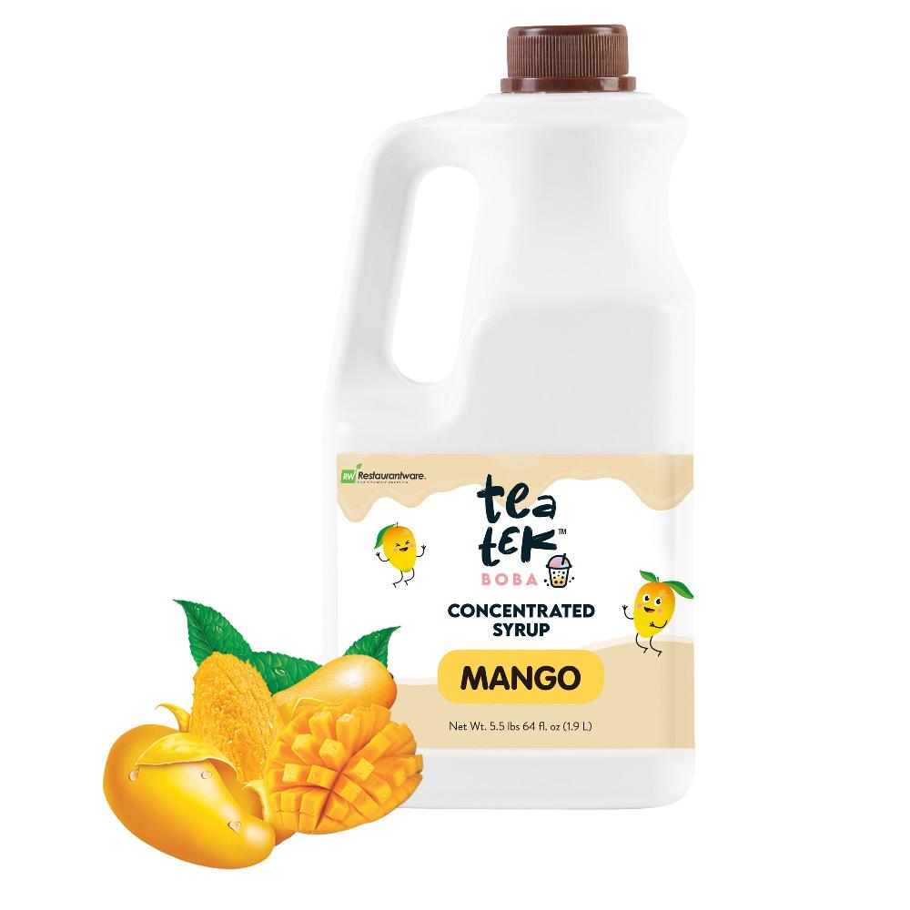 restaurantware Tea Tek 64 fl. oz Mango Concentrated Syrup - 6 count box