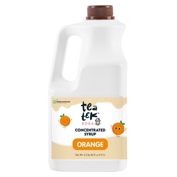 Restaurantware Tea Tek 64 Fl. Oz Orange Concentrated Syrup - 6 Count Box