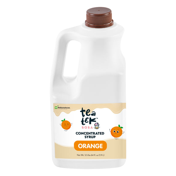 Restaurantware Tea Tek 64 Fl. Oz Orange Concentrated Syrup - 6 Count Box