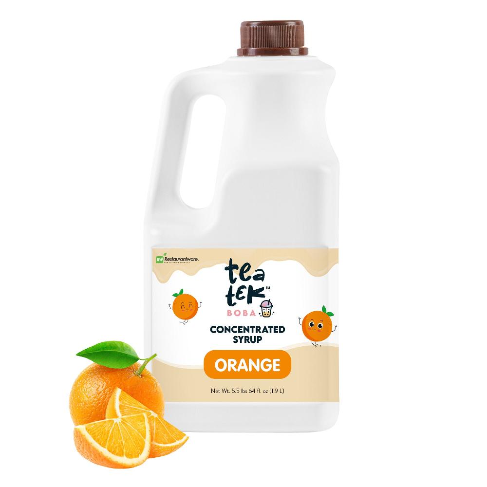 restaurantware Tea Tek 64 fl. oz Orange Concentrated Syrup - 6 count box