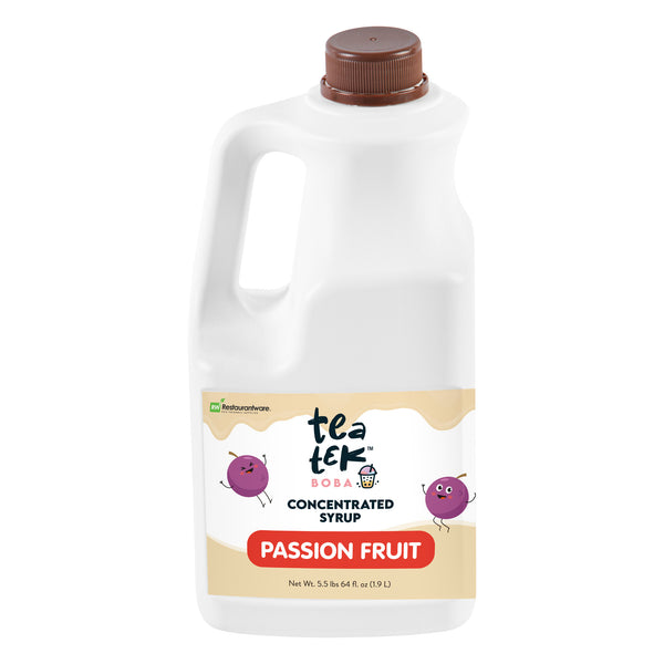 Restaurantware Tea Tek 64 Fl. Oz Passion Fruit Concentrated Syrup - 6 Count Box